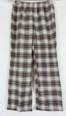 LL Bean Kids Pajama Pants Small 8 Red Plaid PJ Sleep Boys