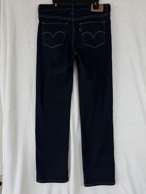 Levis 314 Shaping Straight Leg Jeans 28 Womens Dark Blue Rinse 28x28 Levi’s