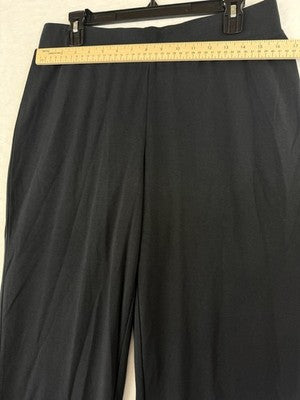 Coldwater Creek Endless Comfort Pants Black Medium Womens Pull On Straight Leg