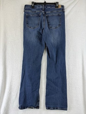 Aeropostale Mid Rise Boot Jeans Womens 8 Short Blue Denim 8S