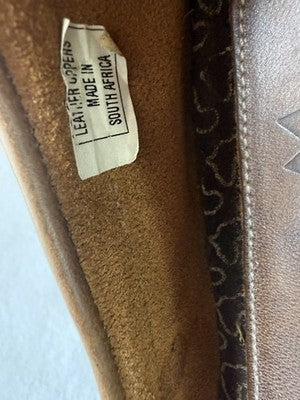 Soul Of Africa Shoes 42 Womens Loafers Bow Glove Leather Brown Slip On
