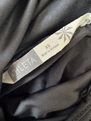 Athleta Top XS Black Long Sleeve Womens