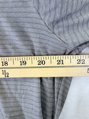 Columbia T Shirt Men XL Gray Striped Crew Neck Short Sleeve