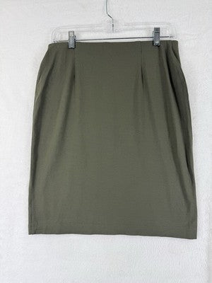 J Jill Wearever XS Petite Knit Skirt Pull On Green Short Stretch XSP