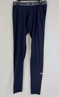 Sanabul Large Mens Base Layer Compression Pants MMA Jiu Jitsu Navy Blue