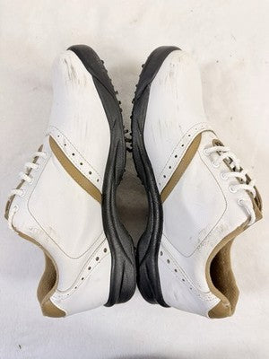 FootJoy Golf Shoes 8 Womens GreenJoys White Beige