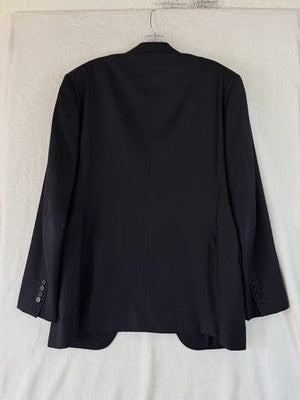 Canali Blazer 38R Black 100% Wool Mens Jacket Made In Italy
