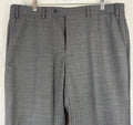 Chaps Dress Pants 36x30 Men Gray Wool Blend Flat Front Straight Leg