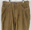 LL Bean Stretch Country Corduroy Pants 32x30 Mens Sepia Brown Straight Leg