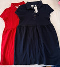 Gap Kids Girls XS 4-5 Lot Polo Dress Red Blue Short Sleeve New NWT
