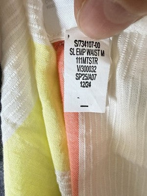 Gap Maxi Dress Small Womens Striped Empire Waist 100% Cotton Sleeveless New $98