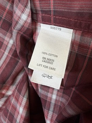 Cabelas Mens Shirts 2XL Tall 2XT Long Sleeve Button Up Outfitter Series Plaid