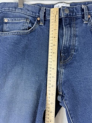 Gap Jeans Men 34x30 Slim Fit Resin Rinse Blue Denim