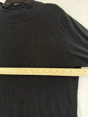 WinterSilks Base Layer XL Mens Black 100% Silk Mock Neck Long Sleeve Ski