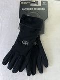 Outdoor Research Womens Fuzzy Sensor Gloves Black Large Winter Touchscreen New