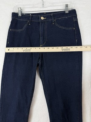 HM Jeans 28 High Waist Skinny Ankle Dark Blue Womens &Denim H&M