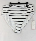 Calia Swim Bottom XL Womens Coastal Stripe Mid Rise Bikini Swimwear New NWT