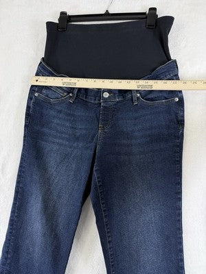 Gap Maternity Jeans 12 31 Maternity True Waistband Full Panel Girlfriend Blue