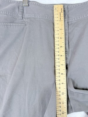 J Jill Shorts 10 Stretch Gray Chino Roll Cuff