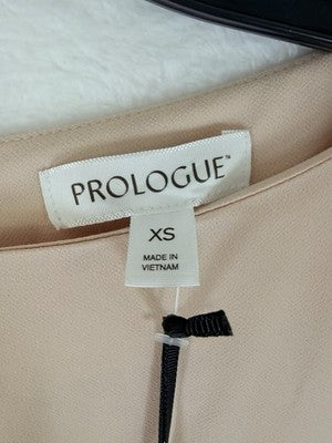 Prologue Dress XS Light Pink Dolman Sleeve Handkerchief Hem Wedding Party Spring