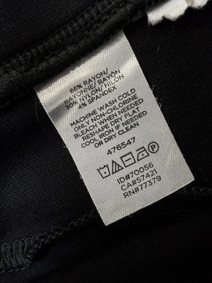 Ann Taylor Ponte Leggings Medium Black Knit Stretch Womens