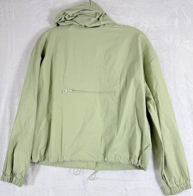 Madewell Jacket Small Women Hiking Crop Lightweight Light Green Hooded New NWT