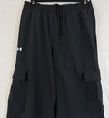 Under Armour Woven Cargo Pants Small Womens Black Pull On