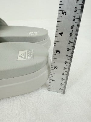 Reef Sandals Women 8 New Cushion Gray Bondi Bay Slides