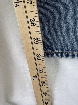 Levis 501 Skateboarding Jeans Mens Button Fly Strong 30x32 Blue Straight Leg