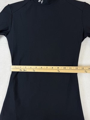 Under Armour Cold Gear Womens Medium Mock Neck Top Shirt Black ColdGear