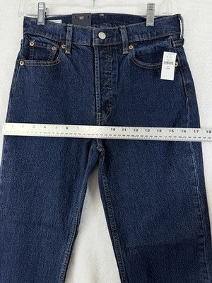 Gap High Rise Cheeky Straight Jeans 27 4 Short Womens New NWT Dark Indigo Blue