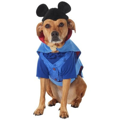 Mickey Mouse Dog Costume Large Vampire Ears Hat Cape Shirt Disney New NWT