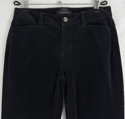 Talbots Velvet Pants 2 Petite Black Velveteen 5 Pocket Heritage Womens 2P