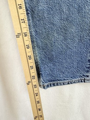 American Eagle Jeans Women Size 8 Short Barrel Leg Blue Wide Leg