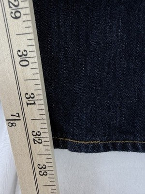 Levis 501 Jeans Mens Button Fly 30x32  Dark Blue Straight Leg