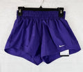 Nike Womens One Shorts XS Dri-FIT Mid Rise 3" Brief Lined Shorts Purple New NWT