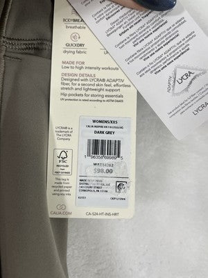 Calia Carrie Underwood Inspire 7/8 Leggings XXS Dark Gray High Rise Womens NEW