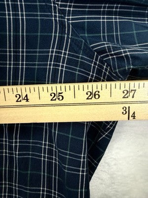 Woolrich Shirt Mens XL Blue Plaid Long Sleeve Button Down