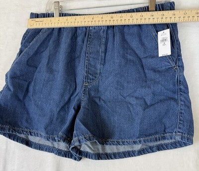 Gap Denim Easy Shorts Medium Tall Women Mid Rise UltraSoft Boxer Pull On New NWT