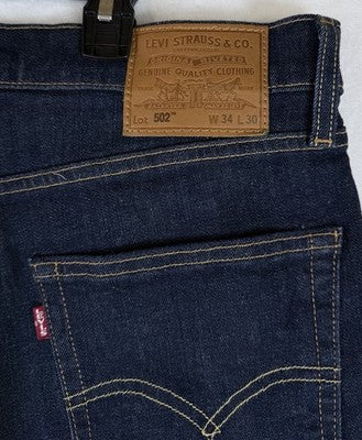 Levis 502 Jeans 34x30 Mens Taper Dark Blue Levi’s