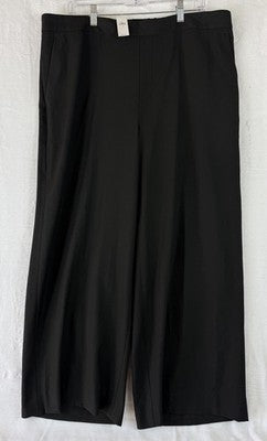 Banana Republic Hayden Wide Leg Pants 18 Black High Rise Womens New NWT