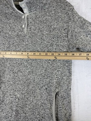 Eddie Bauer Radiator Fleece Womens XS Gray 1/4 Snap Pullover Long Sleeve Tops