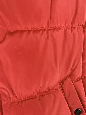 Madden Girl Puffer Vest Medium Red Womens Full Zip