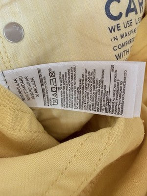 Gap Baggy Mid Rise Jeans 30 10 Womens Yellow Ultrasoft Denim New NWT