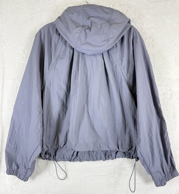 Old Navy Jacket Women Large Petite Windbreaker Full Zip Lightweight Purple New