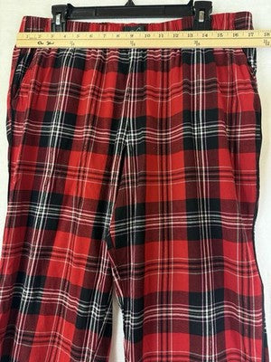 Victoria’s Secret Pajama Pants Large Red Plaid Flannel Womens Pjs Sleep