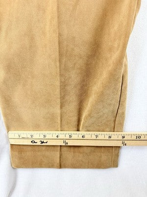 Coldwater Creek Dress Pants 18 Women Microfiber Tan Beige Soft High Rise NWT New