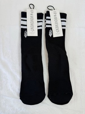 Free People Movement Lucky Honey Tube Socks Black Lot Womens New NWT