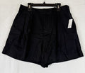 Gap 365 High Rise Linen Blend Shorts Small Women Black 5” New NWT
