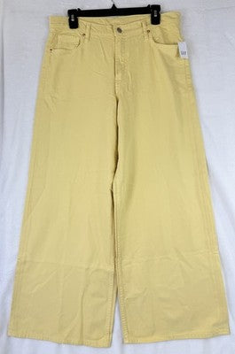 Gap Baggy Mid Rise Jeans 30 10 Womens Yellow Ultrasoft Denim New NWT